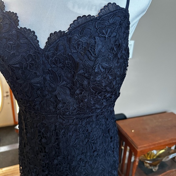 J Crew navy lace dress - Picture 3 of 7